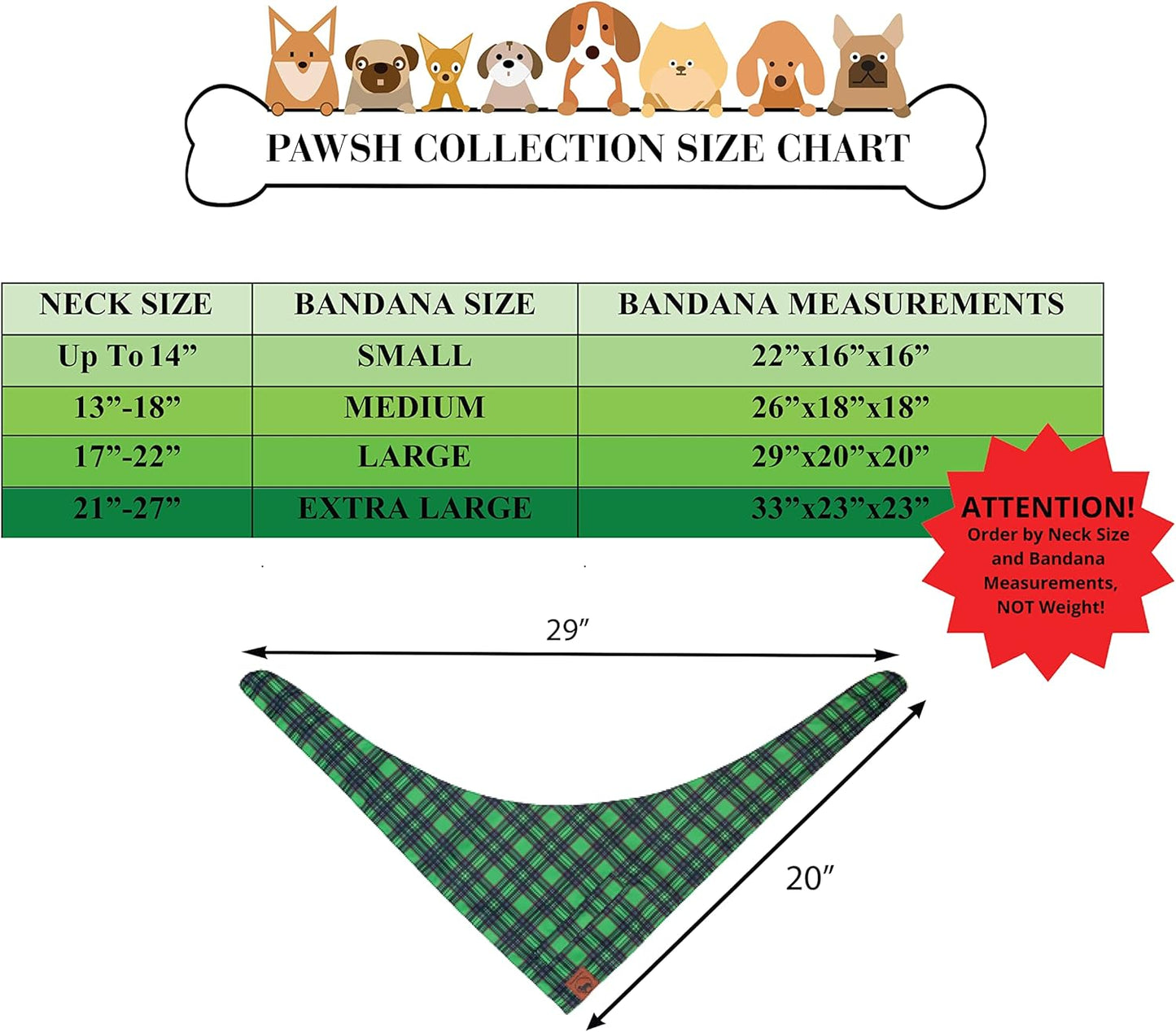 Dog Bandanas with Poop Bags Pocket - Dog Bandanas Large. 4-Pack Dog Bandanas, Includes 1 Reflective Dog Scarf. Reversible Bandanas for Dogs. Eliminate Poop Bag Holder