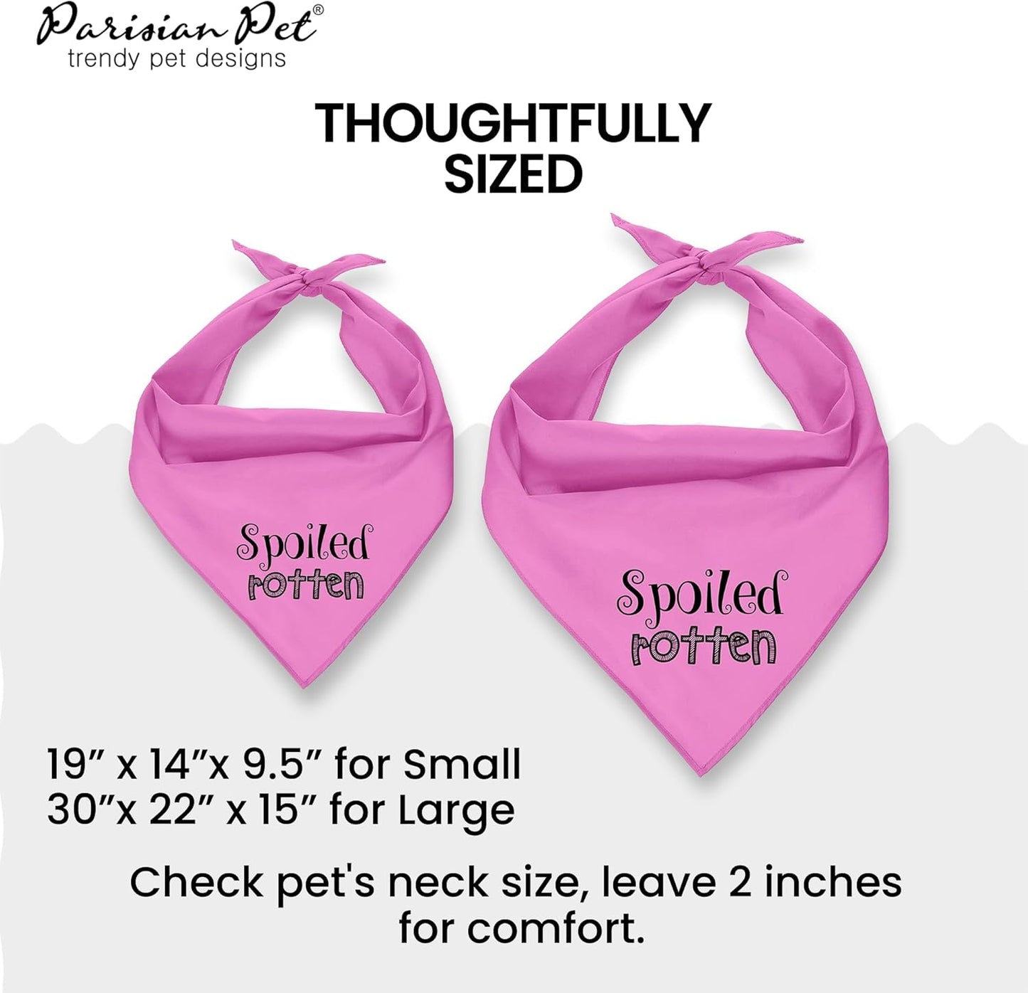 Spoiled Rotten Dog Bandana, Medium