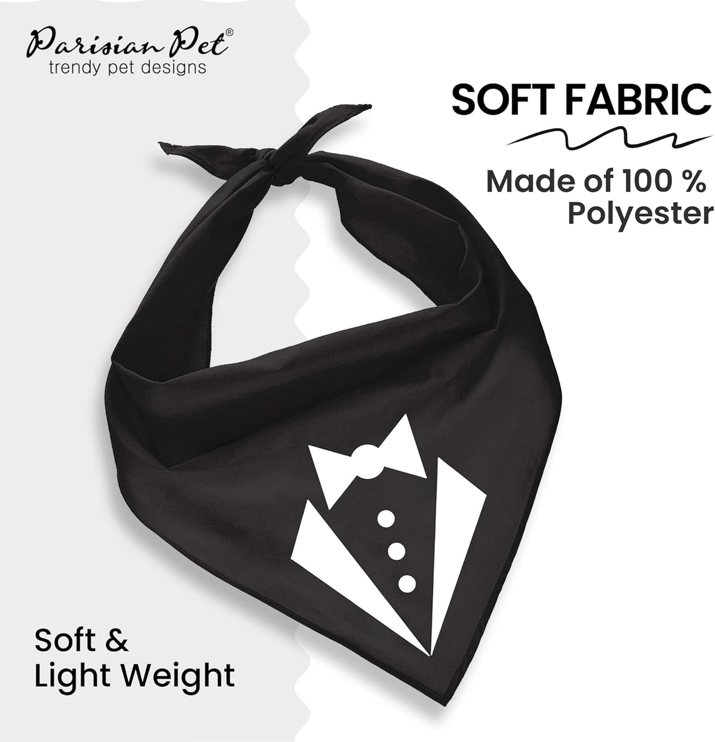 Tuxedo Dog Bandana, Medium