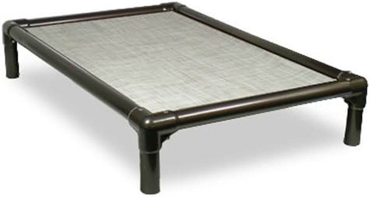 Chewproof Dog Bed - Walnut PVC - 30" X 20" - Sunsure Textilene - Birch