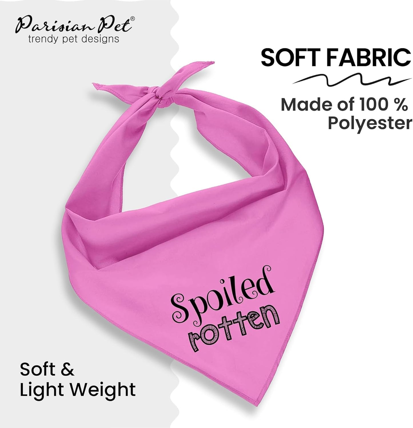 Spoiled Rotten Dog Bandana, Medium