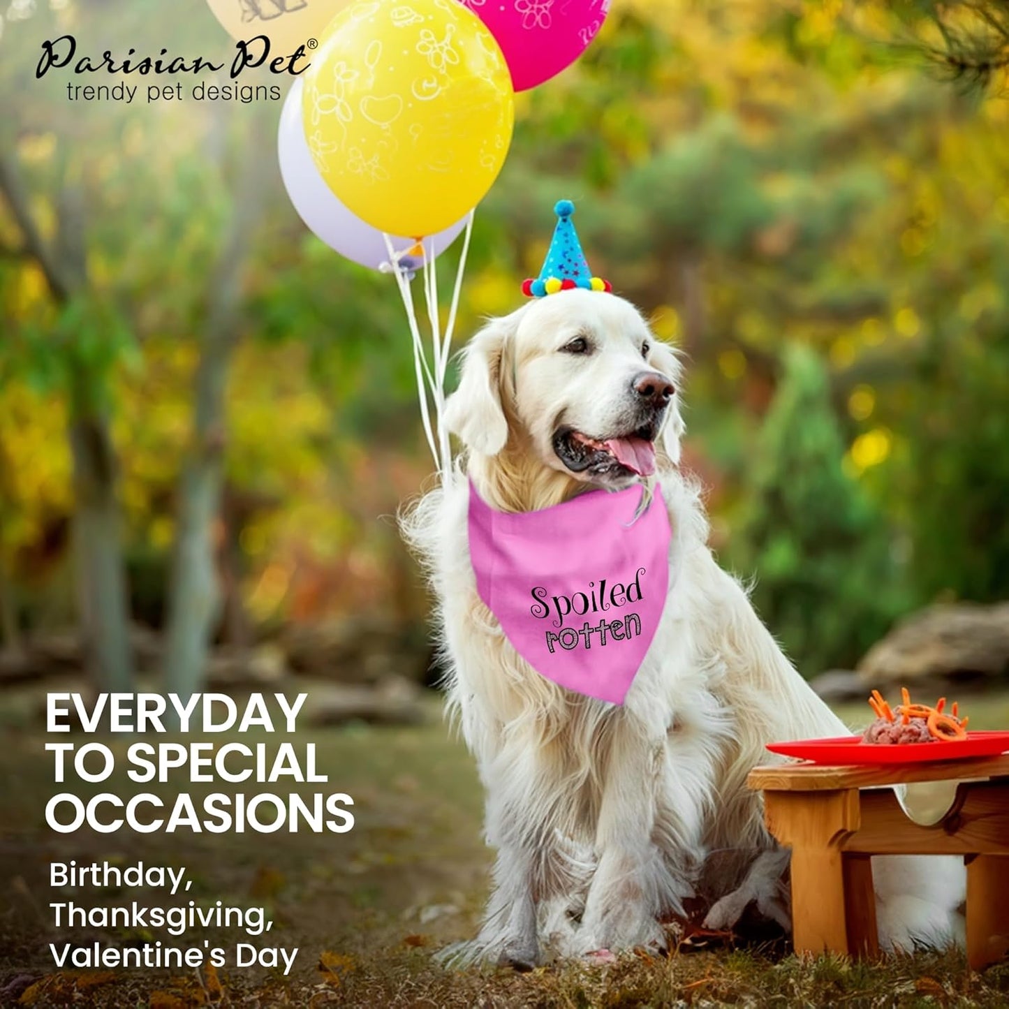 Spoiled Rotten Dog Bandana, Medium