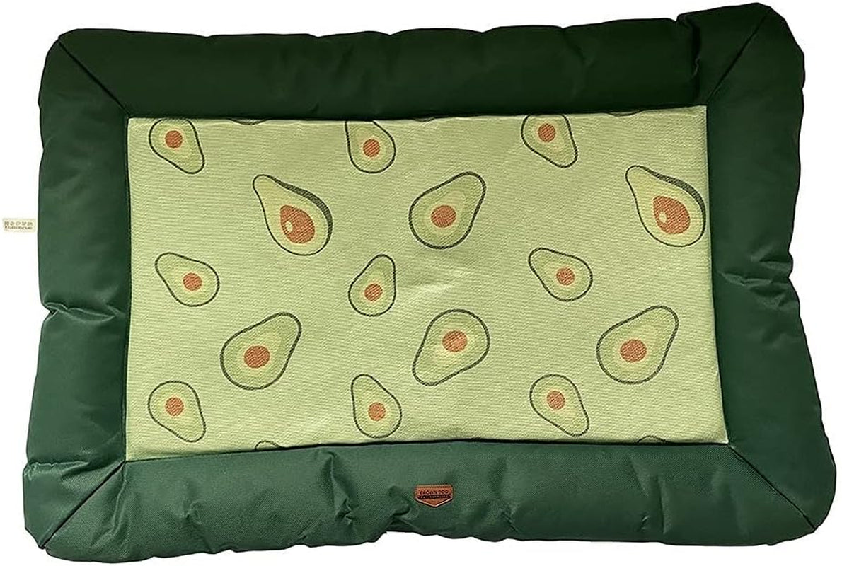 Summer Cat&Dog Bed All Season-Machine Wash & Dryer Friendly-Anti-Slip Pet Beds Avocado Series (Medium) Size27X19