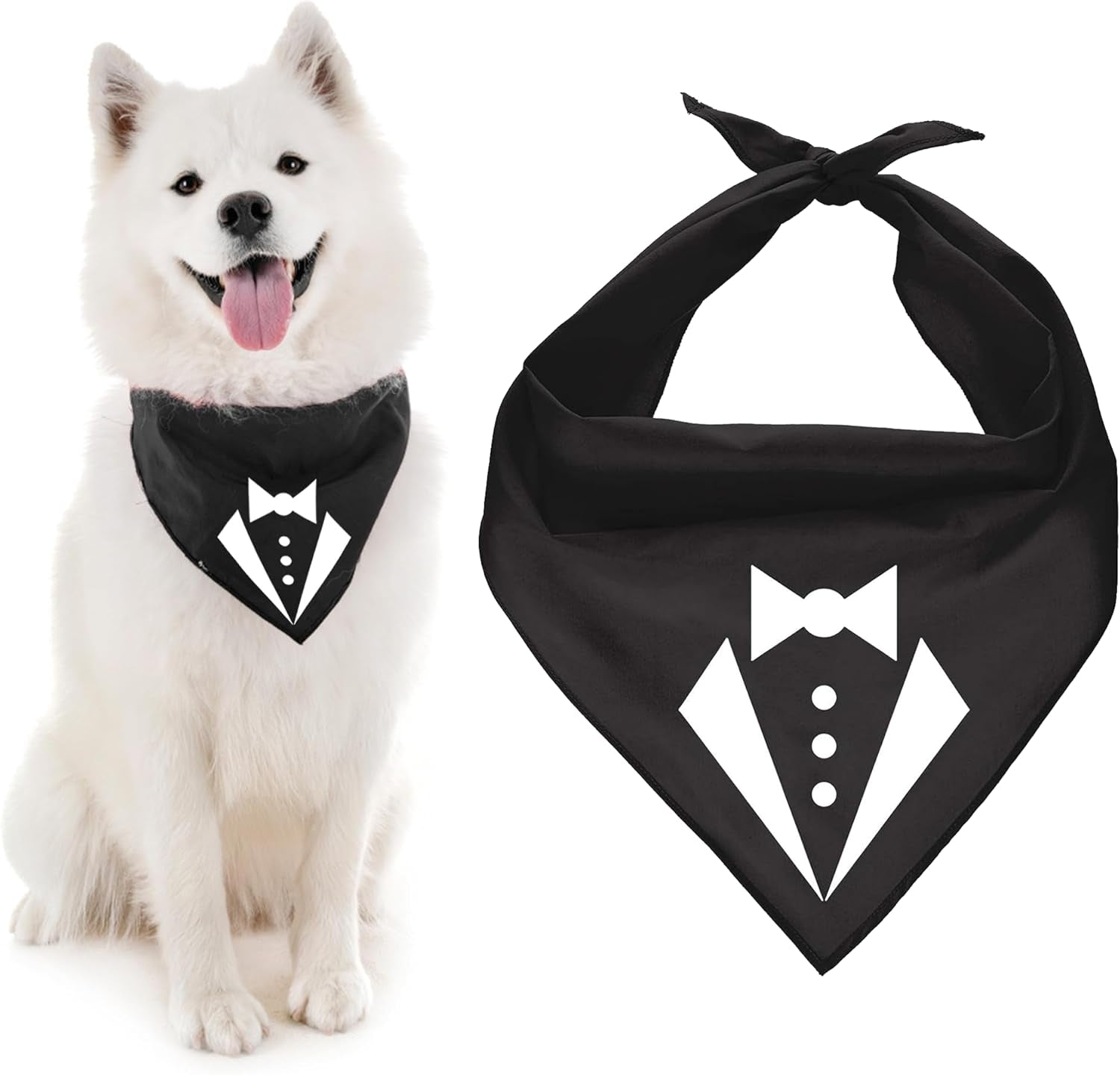 Tuxedo Dog Bandana, Medium