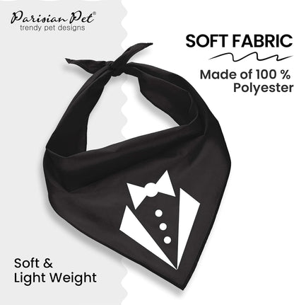 Tuxedo Dog Bandana, Medium