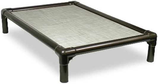 Chewproof Dog Bed - Walnut PVC - 30" X 20" - Sunsure Textilene - Birch