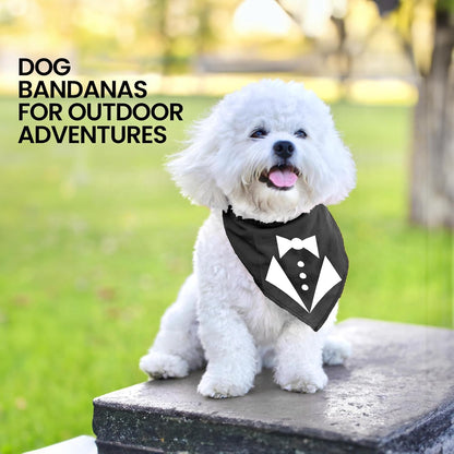 Tuxedo Dog Bandana, Medium