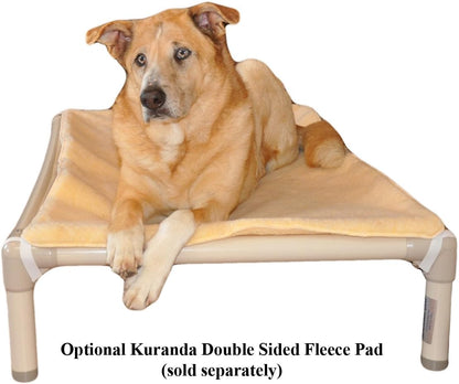 Chewproof Dog Bed - Walnut PVC - 30" X 20" - Sunsure Textilene - Birch