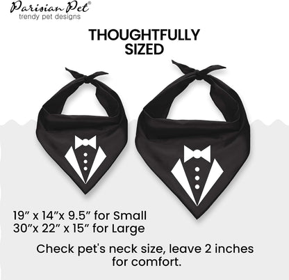 Tuxedo Dog Bandana, Small