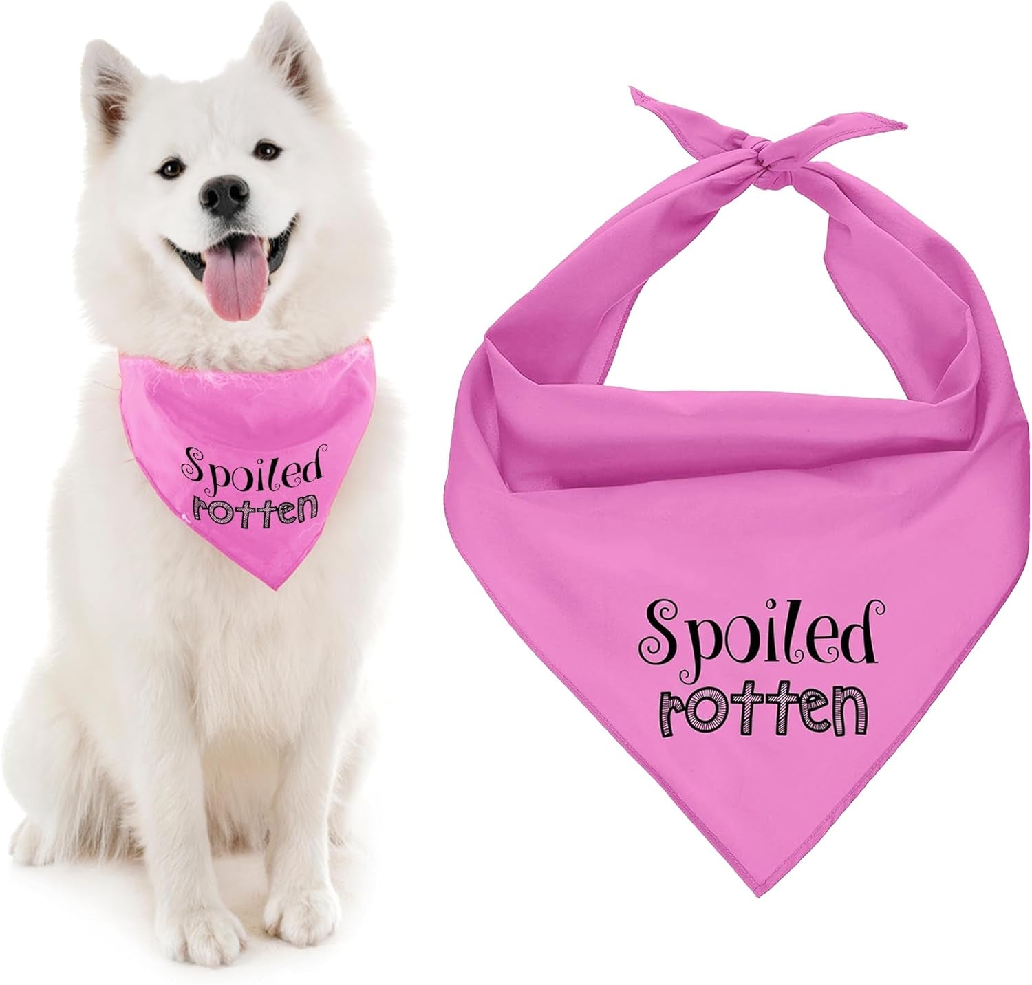 Spoiled Rotten Dog Bandana, Medium
