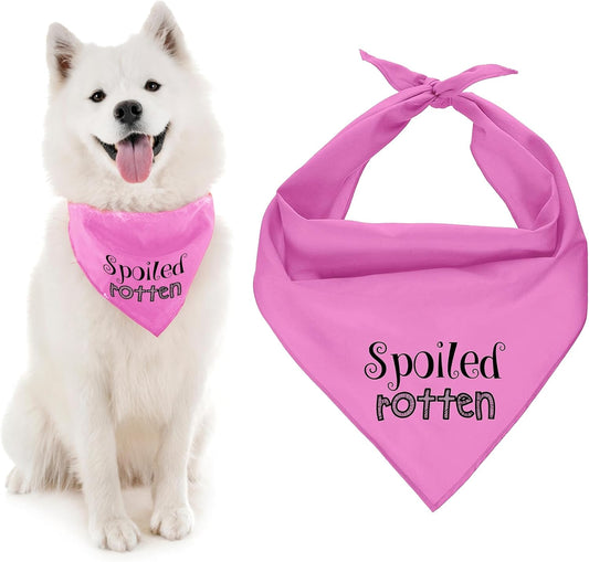 Spoiled Rotten Dog Bandana, Medium