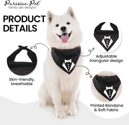 Tuxedo Dog Bandana, Medium